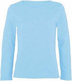 Load image into Gallery viewer, Girls Boy Kids Plain Basic Long Sleeve Round Neck T-Shirt Stretch School Tee Top 2-13 Years
