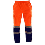 Load image into Gallery viewer, LUXE DIVA Mens Hi Vis Visibility Viz Safety Fleece Bottoms Work Wear Trouser Jogger Pants

