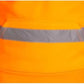 LUXE DIVA Hi Vis Crew Neck Sweatshirt with Kangaroo Pocket Orange Yellow S 3XL High Visibility Safety Workwear Reflective Tape Security Outdoor Jumper