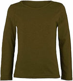 Load image into Gallery viewer, Girls Boy Kids Plain Basic Long Sleeve Round Neck T-Shirt Stretch School Tee Top 2-13 Years
