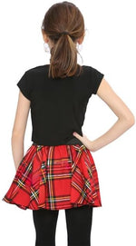 Load image into Gallery viewer, Girls Circular Kids Tartan Skirt Check Bow Detail Dance Mini Skirts 5-10 Years
