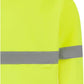 LUXE DIVA Hi Vis Crew Neck Sweatshirt with Kangaroo Pocket Orange Yellow S 3XL High Visibility Safety Workwear Reflective Tape Security Outdoor Jumper