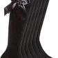 LUXE DIVA Girls Knee High School Socks with Bow 3 Pack
