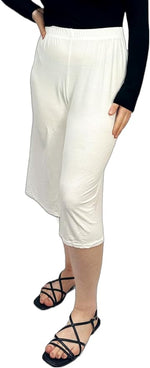 Load image into Gallery viewer, Ladies Plain 3/4 Length Short Palazzo Trousers Casual Wide Leg Culottes Pants Plus Sizes UK 8-26
