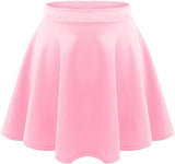 Girls Skater Skirt Ð High Waisted Flared Mini Tutu Skirt (Ages 5Ð14)