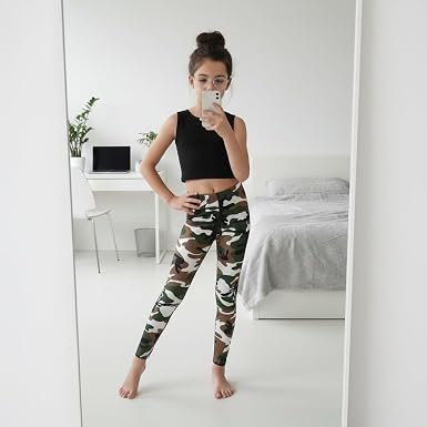 LUXE DIVA Girls Plain Full Length Leggings Stretchy Kids Basic Leggings Ages 2–13 Years