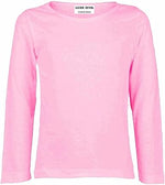 Load image into Gallery viewer, Girls Boy Kids Plain Basic Long Sleeve Round Neck T-Shirt Stretch School Tee Top 2-13 Years
