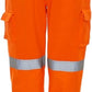 LUXE DIVA Hi Viz VIS Jogging Bottoms High Visibility Combat Cargo Thick Brush Fleece Trousers Reflective Tape Safety Work Wear Elasticated Waist Joggers Sweat Jog Tracksuit Pants Size S-2XL