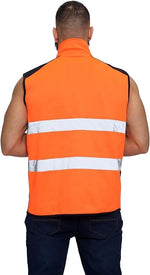 Load image into Gallery viewer, Mens Hi Viz Body Warmer High Visibility Gilet Jacket | Hi Viz Fleece Lined Waterproof Workwear Security Safety Wear Reflective Tape Gilet Waistcoat Phone &amp; ID Pockets Vest Top S-3XL
