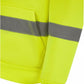 LUXE DIVA Hi Vis Crew Neck Sweatshirt with Kangaroo Pocket Orange Yellow S 3XL High Visibility Safety Workwear Reflective Tape Security Outdoor Jumper