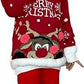 LUXE DIVA Kids 3D Pom Pom Christmas Jumper Novelty Knit