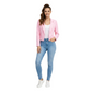 Women's Cropped Blazer, Open Front, Long Sleeve, Slim Fit, Casual Suit Jacket