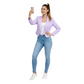 Women's Cropped Blazer, Open Front, Long Sleeve, Slim Fit, Casual Suit Jacket