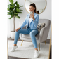 Women's Cropped Blazer, Open Front, Long Sleeve, Slim Fit, Casual Suit Jacket