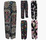 Load image into Gallery viewer, Printed Elasticated Full Length Casual Summer Pant Palazzo Trouser Ladies Women
