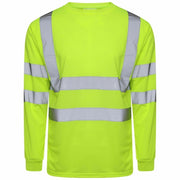 LUXE DIVA Hi Vis Viz Visibility Long Sleeve Crew Neck Highway Work Sweet Shirt Size S-2XL Menswear Classic Clothing Sweatshirt Uniforms Workwear Man Wetsuit
