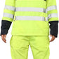 LUXE DIVA Hi Vis Rain Tracksuit - Mens High Visibility Waterproof Reflective Tape Band Safety Lightweight Rainsuit Hooded Top Trouser Plus Sizes S-XXL