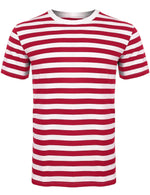Load image into Gallery viewer, Men&#39;s Striped T-Shirt Crew Neck Short Sleeve Stripes Casual Summer Top Sizes S-2XL
