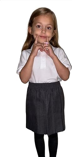 LUXE DIVA School Uniform Girls Summer Formal Dress Bottom Full Elastic Box Pleat Skirt Only Uniform