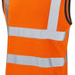 LUXE DIVA  Hi Vis Viz Work Utility Sleeveless Round Neck T-Shirt Warning Vest | High Visibility Safety Security Workwear Double Tape Tank Top Plus Size S-XXL