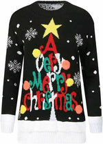 Load image into Gallery viewer, Kids Girls Boy 3D Merry Christmas Tree Knitted Jumper Xmas Jumper
