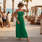 LUXE DIVA Women's Plus Size Bandeau Maxi Dress Strapless Jersey 8-22
