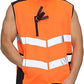 LUXE DIVA Men's Hi-Vis Body Warmer Gilet Reflective Tape