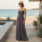 LUXE DIVA Women's Plus Size Bandeau Maxi Dress Strapless Jersey 8-22