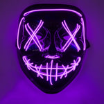 Load image into Gallery viewer, Neon Stitches LED Mask Wire Light Up Purge Halloween Costume Mask Cosplay Party
