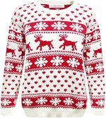 Load image into Gallery viewer, Unisex Reindeer Snowflake Novelty Sweater Jumper For Adult
