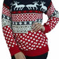 LUXE DIVA Unisex Retro Reindeer Novelty Christmas Jumper