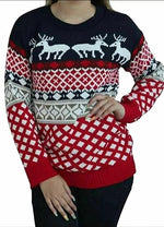 Load image into Gallery viewer, Unisex Reindeer Retro Novelty Sweater Jumper For Adul
