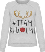 Load image into Gallery viewer, Ladies Team Rudolph Slogan Xmas Sweatshirt
