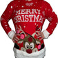 LUXE DIVA Unisex 3D Pom Pom Christmas Sweater Jumper Adult