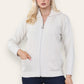 LUXE DIVA Womens Collar Zip Cable Knit Cardigan Ladies Long Sleeve Pullover Pocket Jumper