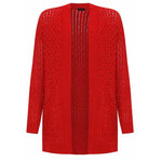 Load image into Gallery viewer, LUXE-DIVA Women&#39;s Plus Cable Knitted Open Pocket Cardigan Chunky Long Sleeve Grandad 16-26 Knitwear Womenswear Ladies Tops Underwear Waffle Lady Knitting Comfort Longsleeves
