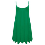 Load image into Gallery viewer, LUXEDIVA Women&#39;s Plain Cami Stretchy Flared Ladies Swing, Mini Dress Long Vest Top 8-22 Casual Soft Womenswear Comfortable Fashion Style Summer Casual Wear
