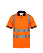 Load image into Gallery viewer, LUXEDIVA Mens HI Viz Polo T-Shirt Top Size S to 2XL
