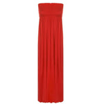 Load image into Gallery viewer, LUXE DIVA Plus Size Womens Printed Bandeau Strapless Shirred Ladies Long Maxi Dress Sleeveless Casual Summer Womenswear Fit Original Style
