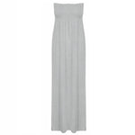 Load image into Gallery viewer, LUXE DIVA Plus Size Womens Printed Bandeau Strapless Shirred Ladies Long Maxi Dress Sleeveless Casual Summer Womenswear Fit Original Style
