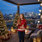 LUXE DIVA Womens Christmas Baby Deer Jumper Knitted Xmas Sweater Festive Reindeer Winter Pullover UK