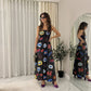 LUXE DIVA Womens Floral Maxi Dress