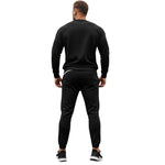 Load image into Gallery viewer, LUXE DIVA Men&#39;s 2-Piece Tracksuit Set – Crew Neck Sweatshirt &amp; Elasticated Hem Trousers
