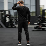 Load image into Gallery viewer, LUXE DIVA Men&#39;s 2-Piece Tracksuit Set – Crew Neck Sweatshirt &amp; Elasticated Hem Trousers

