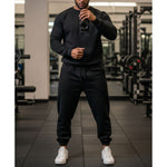 Load image into Gallery viewer, LUXE DIVA Men&#39;s 2-Piece Tracksuit Set – Crew Neck Sweatshirt &amp; Elasticated Hem Trousers
