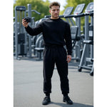 Load image into Gallery viewer, LUXE DIVA Men&#39;s 2-Piece Tracksuit Set – Crew Neck Sweatshirt &amp; Elasticated Hem Trousers
