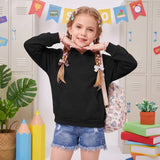 LUXE DIVA Girls Lightweight Basic Hoodie Pullover Sweatshirt Ages 5-14 Years