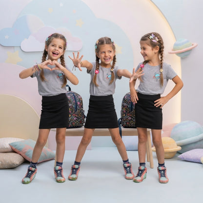 LUXE DIVA Pack of 3 Girls Mini Skirt