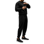 Load image into Gallery viewer, LUXE DIVA Men&#39;s 2-Piece Tracksuit Set – Crew Neck Sweatshirt &amp; Elasticated Hem Trousers
