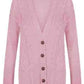 LUXE DIVA Women's Chunky Aran Grandad Cardigan Plus Size